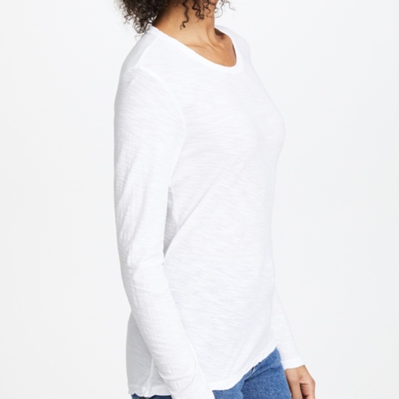 NWT JAMES PERSE WHITE SLUB LONG SLEEVE T SHIRT TEE - Picture 4 of 6